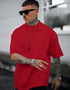 Men's Graphic Print Mustard Oversize Tshirt